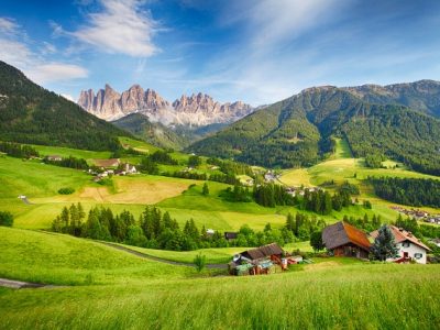 41883076 - dolomites alps mountain val di funes