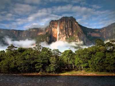 33348098 - angel falls - the highest waterfall on earth - in morning light